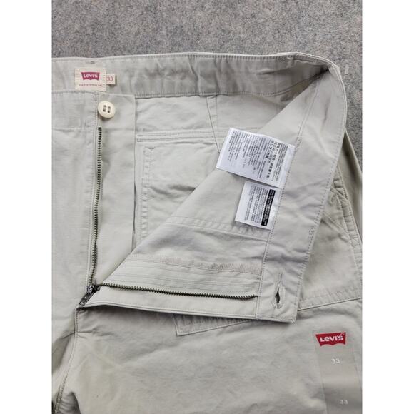 Levis Pants Womens 33 Tan Beige Straight Leg Casual Utility Chino NWT - Picture 5 of 16